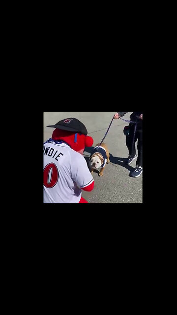 March 6, 2021 - Mascots of Butler University & Indianapolis Indians Meet