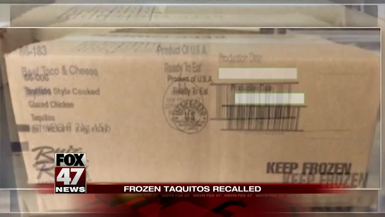 2.4 million pounds of taquitos recalled nationwide due to potential salmonella contamination