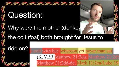 490. A Colt Fit For a King. Matthew 21:2, Mark 11:2, Luke 19:30