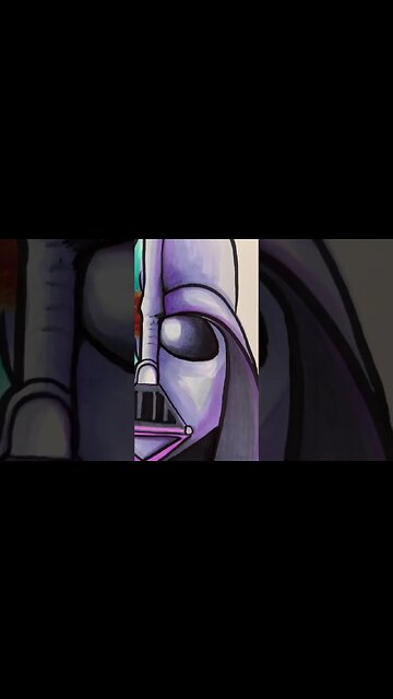 Romantic Side of Darth Vader Drawing #starwars #drawing #copic #darthvader #flowerart