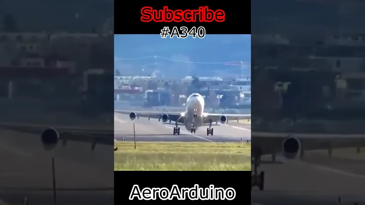 Pilot Makes Too Heavy #A340 Takeoff #Aviation #Avgeeks #AeroArduino