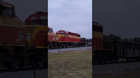 Florida East Coast Railway FEC-206 with 703 at Daytona Beach Golf Club Apr. 24 2023 #railfanrob