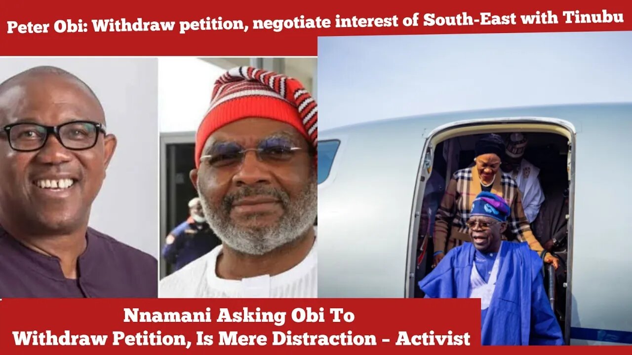 Peter Obi: Withdraw petition, negotiate interest of South-East with Tinubu