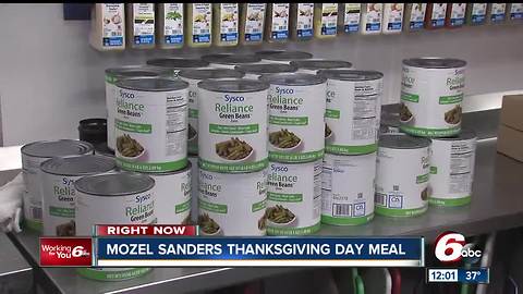 Mozel Sanders Thanksgiving Day Meal