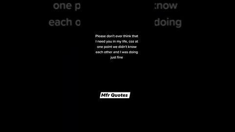 PLEASE DON'T EVER THINK.