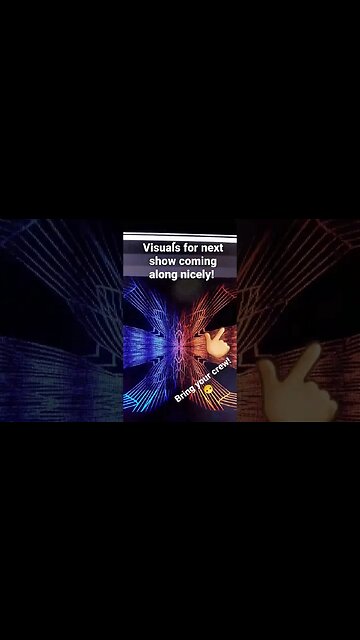 Next shows visuals are INSANE! #shorts #djmix #voltaxr #realtimevisuals