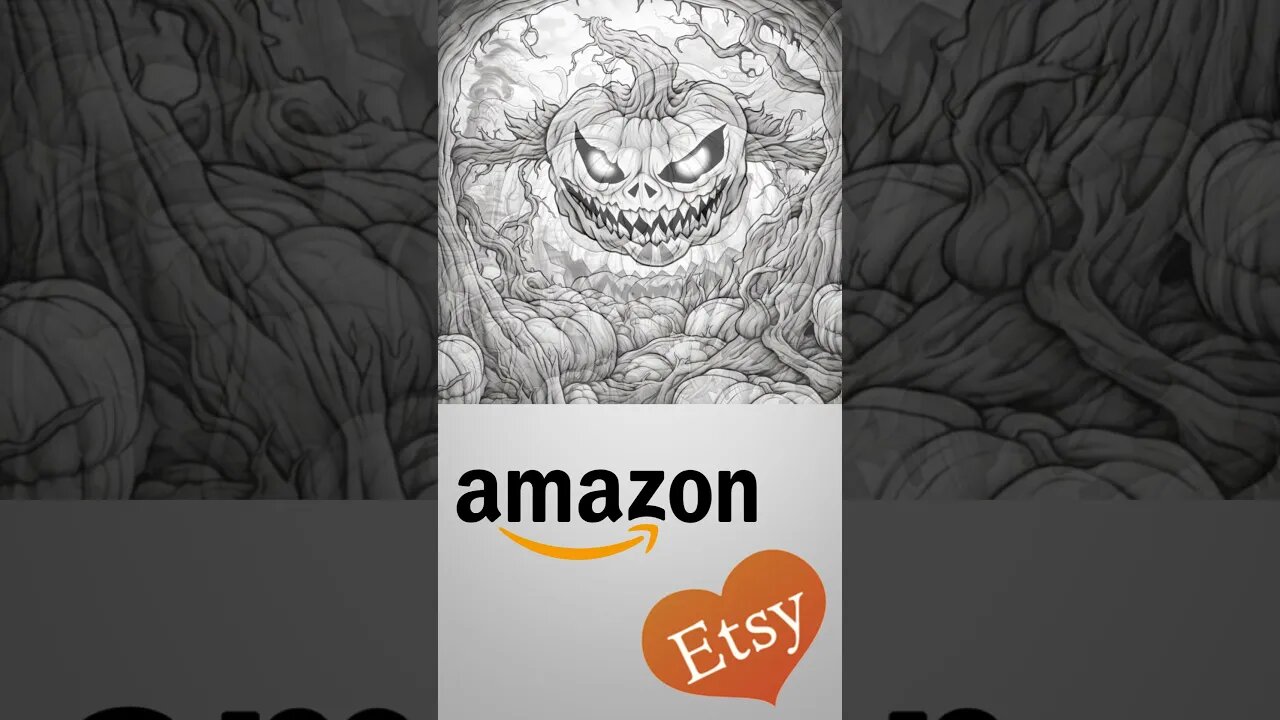 EVIL HALLOWEEN JACK-O-LANTERNS Grayscale Coloring Book