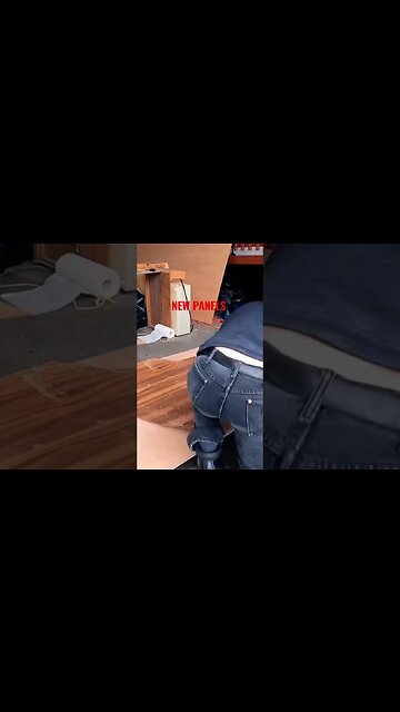 Tracing out new Van panels. #vanbuild #shorts