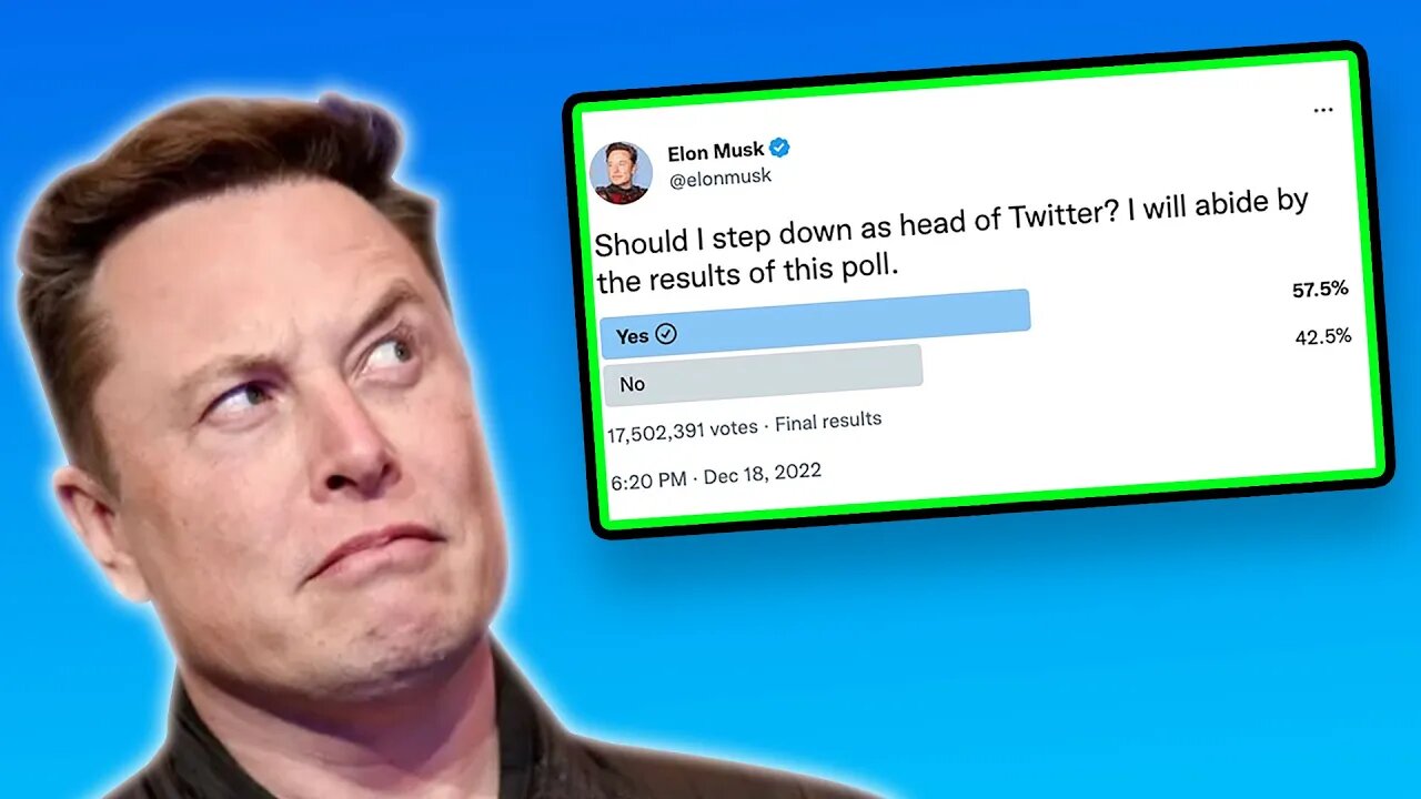 Elon Musk's Poll Resign, The Horrible Gov't Influence