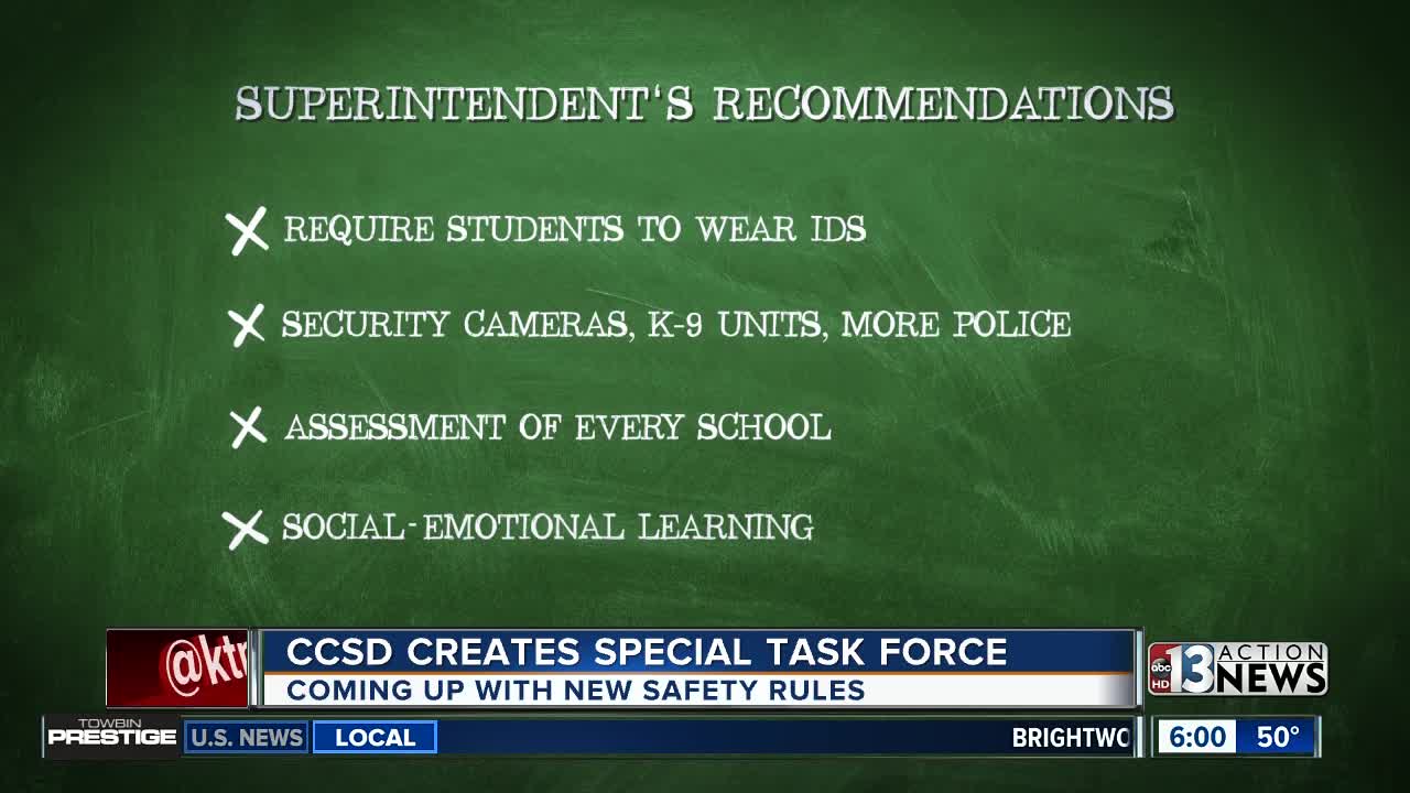 CCSD task force makes new school safety recommendations