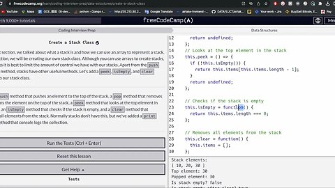 Challenge #26 Create a Stack Class