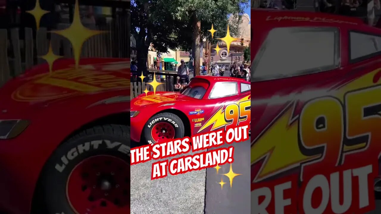 A star-studded Carsland! #californiaadventure #carsland #lightningmcqueen #mater #cruzramirez