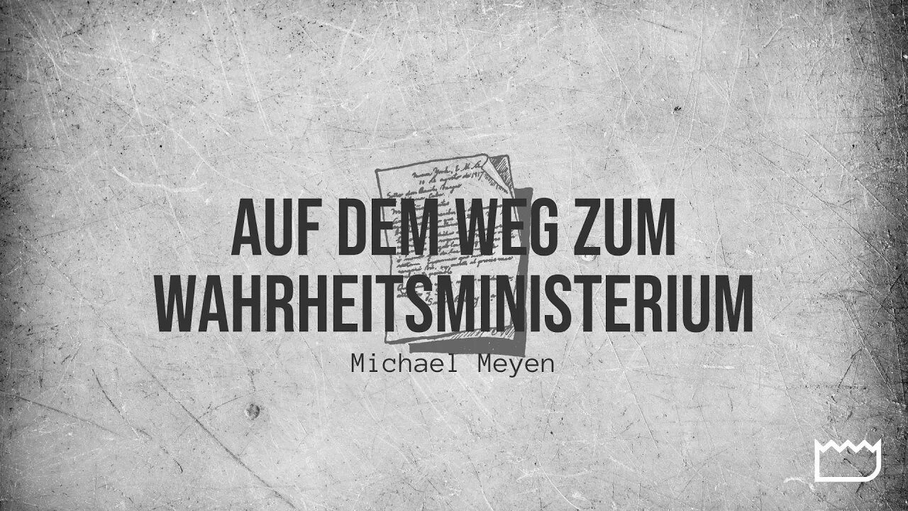 Auf dem Weg zum Wahrheitsministerium | Michael Meyen