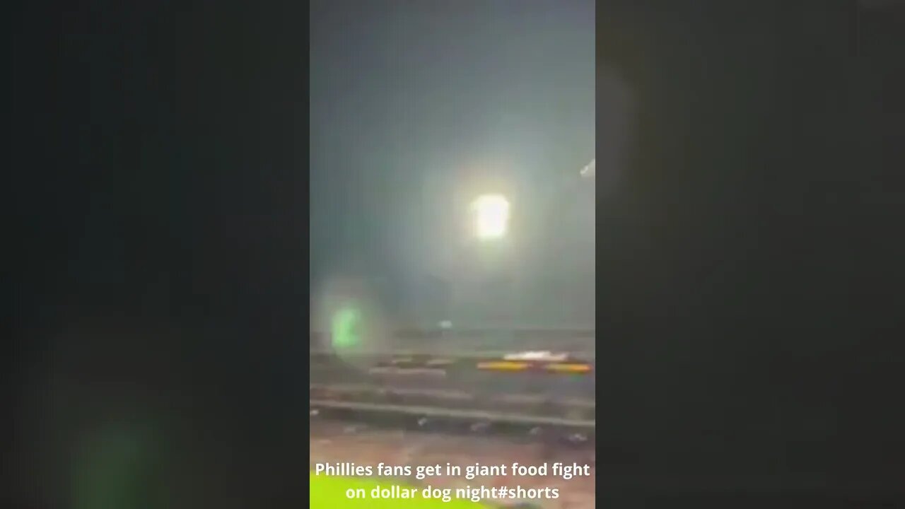 Phillies fans get in giant food fight on dollar dog night#shorts