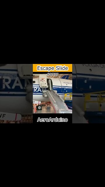 Watch Super Powerful #B737 Escape Slide Hangar Shooting #Fly #Aviation #AeroArduino
