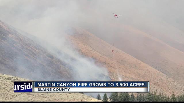 Martin Canyon Fire grows to 3,500 acres