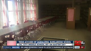 Teens accused of vandalizing, burglarizing school