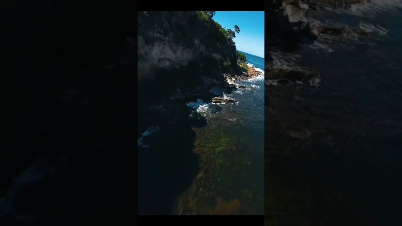 DJI O3 | Diving down a CLIFF into paradise… 😮🥹🌊 Cinematic FPV #shorts #fpv #djio3 #ocean #cliff