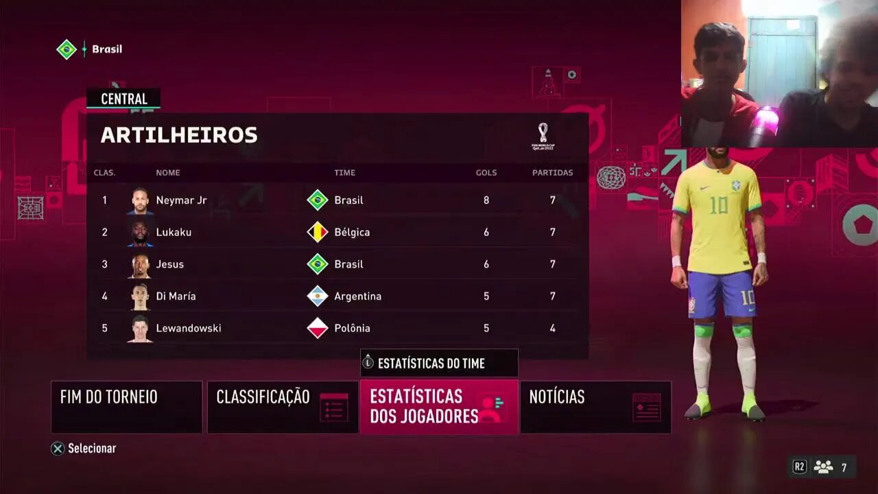 CHAMEI MEU MELHOR AMIGO PRA JOGAR O MODO DA COPA DO MUNDO NO FIFA 23!