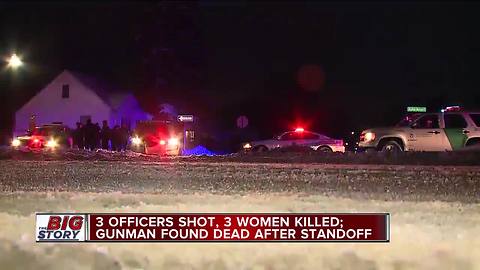 3 Detroit police officers shot, 3 women killed after barricaded gunman situation