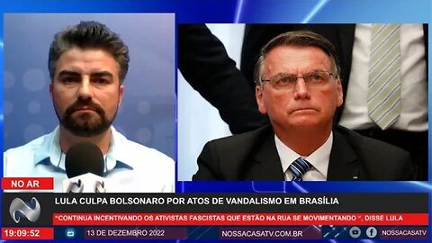 Lula culpa Bolsonaro por atos em Brasília