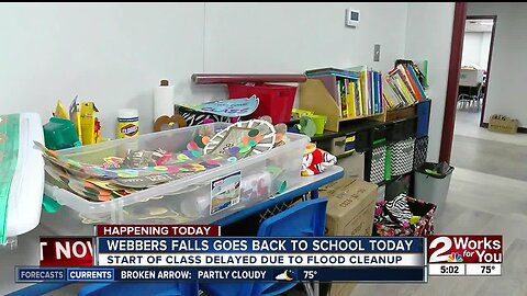 Webbers Falls Public Schools to start today after flood damage cleanup