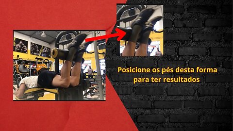 Como posicionar os pés corretamente na mesa flexora