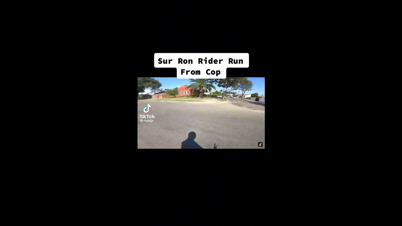 Sur Ron runs from cop