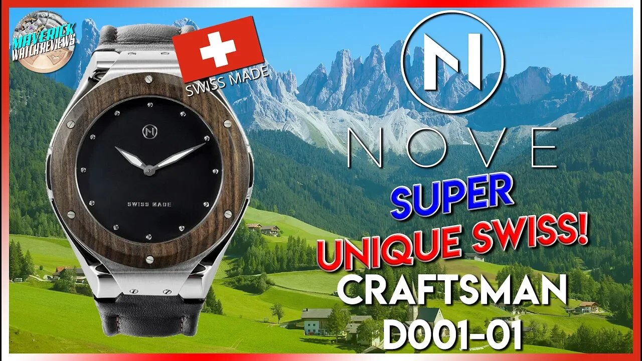New Swiss Watch With NO CROWN! | NOVE Craftsman 200m Quartz D001-01 Unbox & Review
