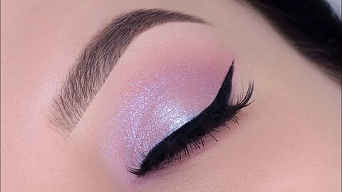 Lilac Eye Makeup Tutorial With Winged Eyeliner | Huda Beauty Rose Quartz