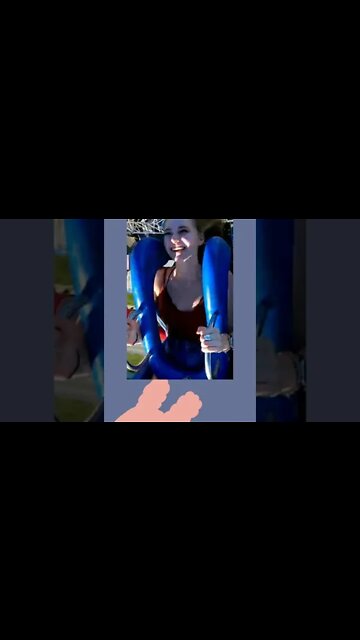 slingshot ride girl falls out / slingshot rider girl part 4 #shorts