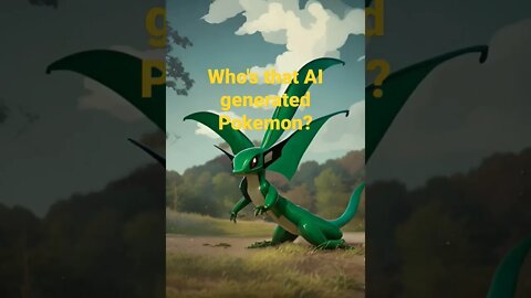 AI generated Flygon #whosthatpokemon #pokemon