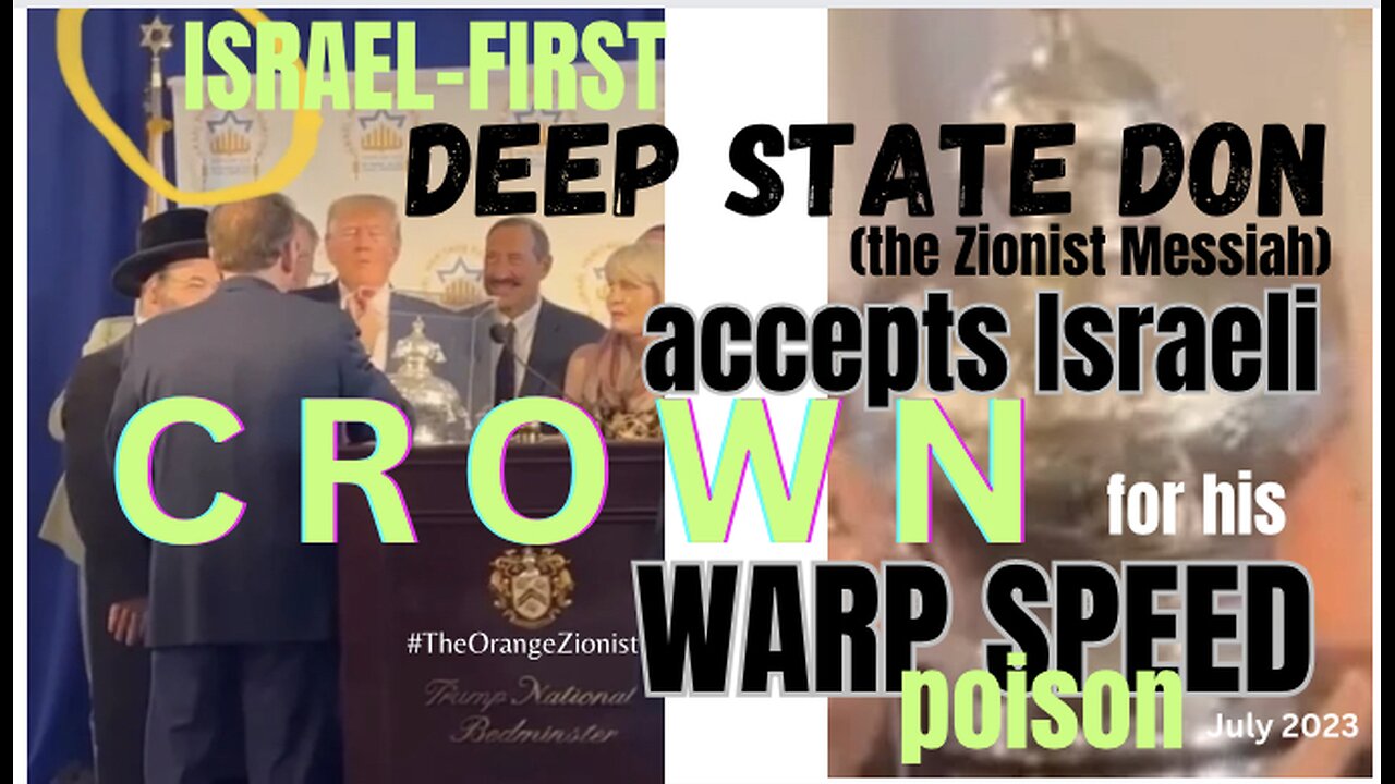 Trump Receives Jewish Crown for Jabbing So Many Morons