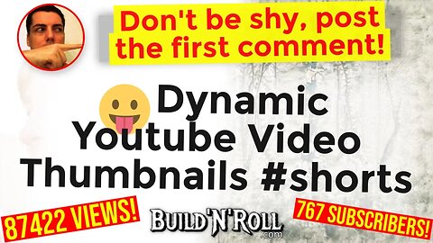 😛 Dynamic Youtube Video Thumbnails #shorts