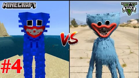 Minecraft Vs GTA 5 huggy wuggy test