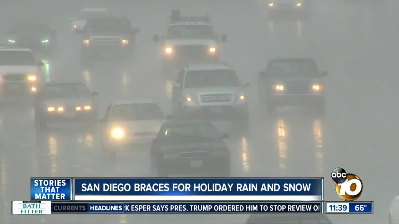 San Diego braces for holiday storm