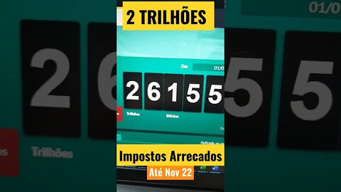 2 TRILHÕES E 615 BILHÕES DE REAIS EM IMPOSTOS ARRECADADOS ATE NOV 2022 | É JUSTO? #shorts