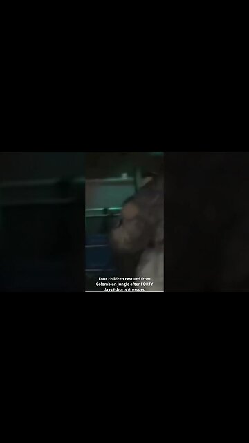 Four children rescued from Colombian jungle after FORTY days #shorts #rescued