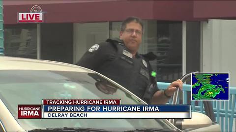 Delray police enforcing curfew ahead of Irma