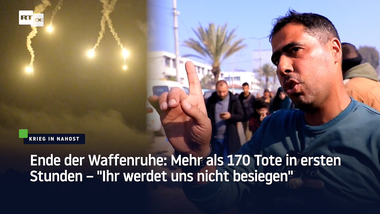 Ende der Waffenruhe: Mehr als 170 Tote in ersten Stunden – "Ihr werdet uns nicht besiegen"