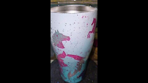 Equestrian peekaboo powerwash resin Tumbler