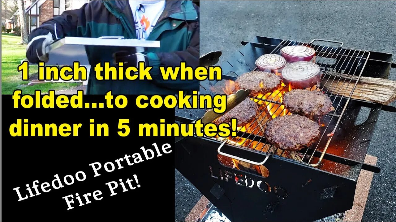 VERY Portable FirePit- Lifedoo Review #outdoorcooking