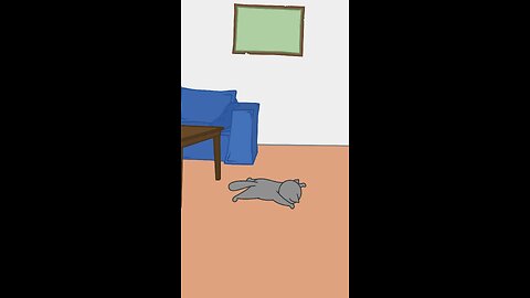 POV: Cat vs Robot Vacuum Cleaner - Short Kid Animated Clip