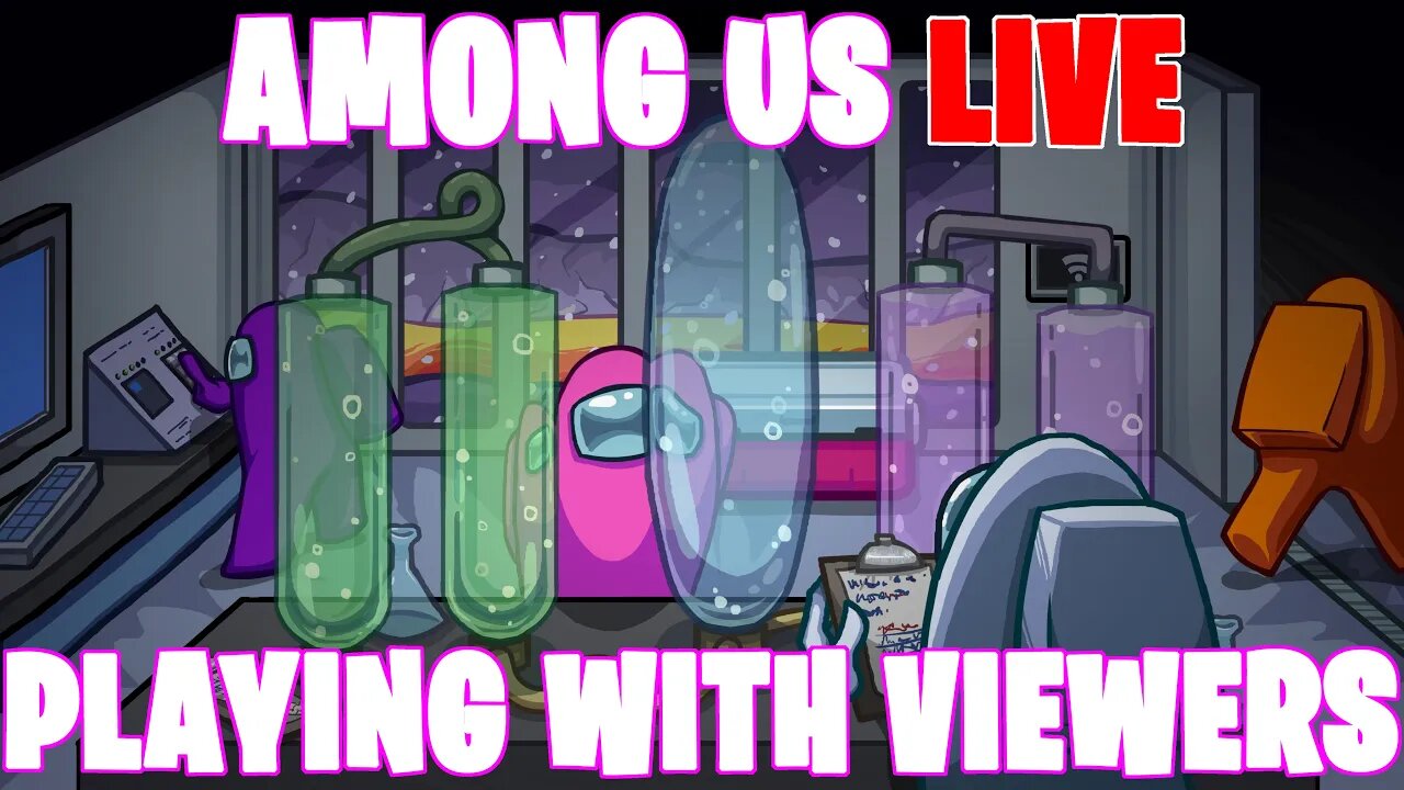 ඞ Among Us LIVE Anyone can Join - EXPERT MODE