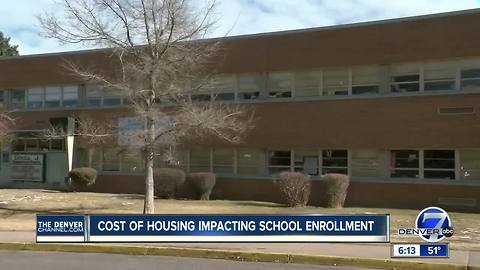 Lack of affordable housing causing student numbers to drop at Denver Public Schools