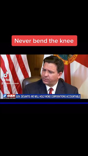 DeSantis: “Never bend the knee”