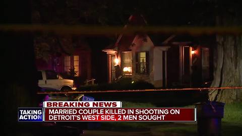 Search for masked men underway after married couple shot & killed at Detroit home