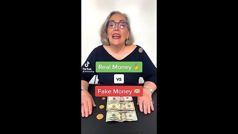 Real money vs fake money