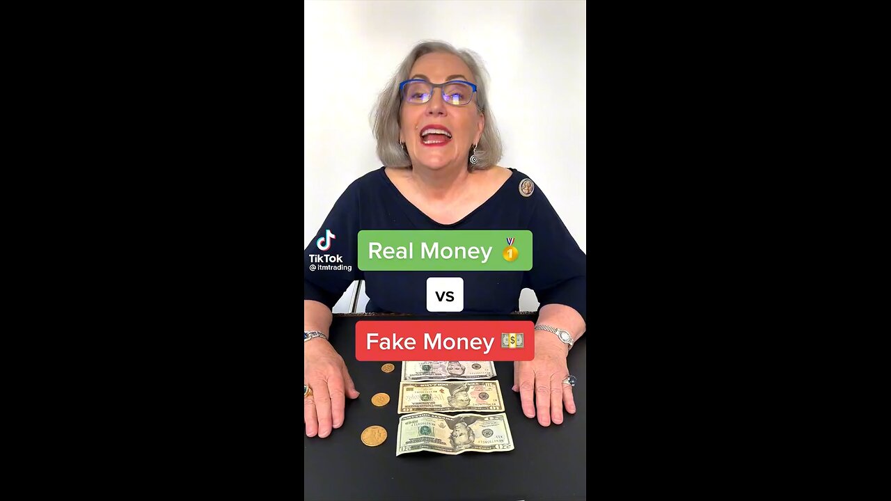 Real money vs fake money