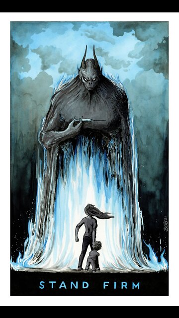 Activists storm the covid jabbing site in NYC